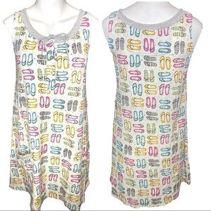 Cuddl Duds Flip Flop Nightgown / Pool Cover-Up Size S